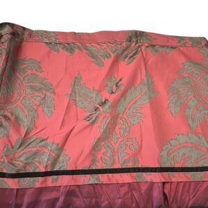 Nina Campbell Fabric Shower Curtain Red‎ Satin 72x72" Fancy Shiny Formal Decor